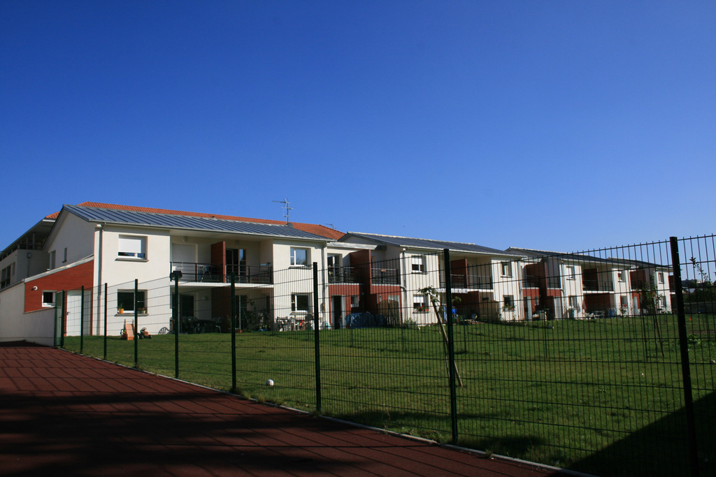 vue des jardin logements individuels locatifs à Soissons