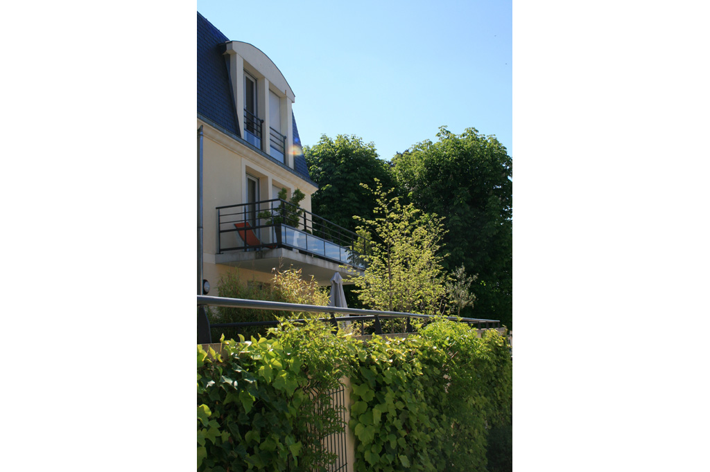 détails terrasse logements collectifs à Soissons